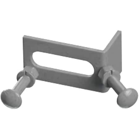 Ekena Millwork Premium Barn Door Corner Converging Bracket, Flint Gray GB6001OCFG
